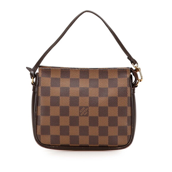 LOUIS VUITTON Authentic Brown Damier Leather Pouch